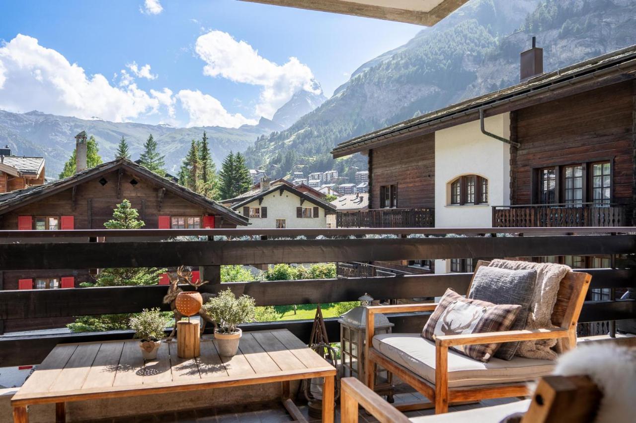 Stylish Home With Matterhorn View In The Center Zermatt Zewnętrze zdjęcie